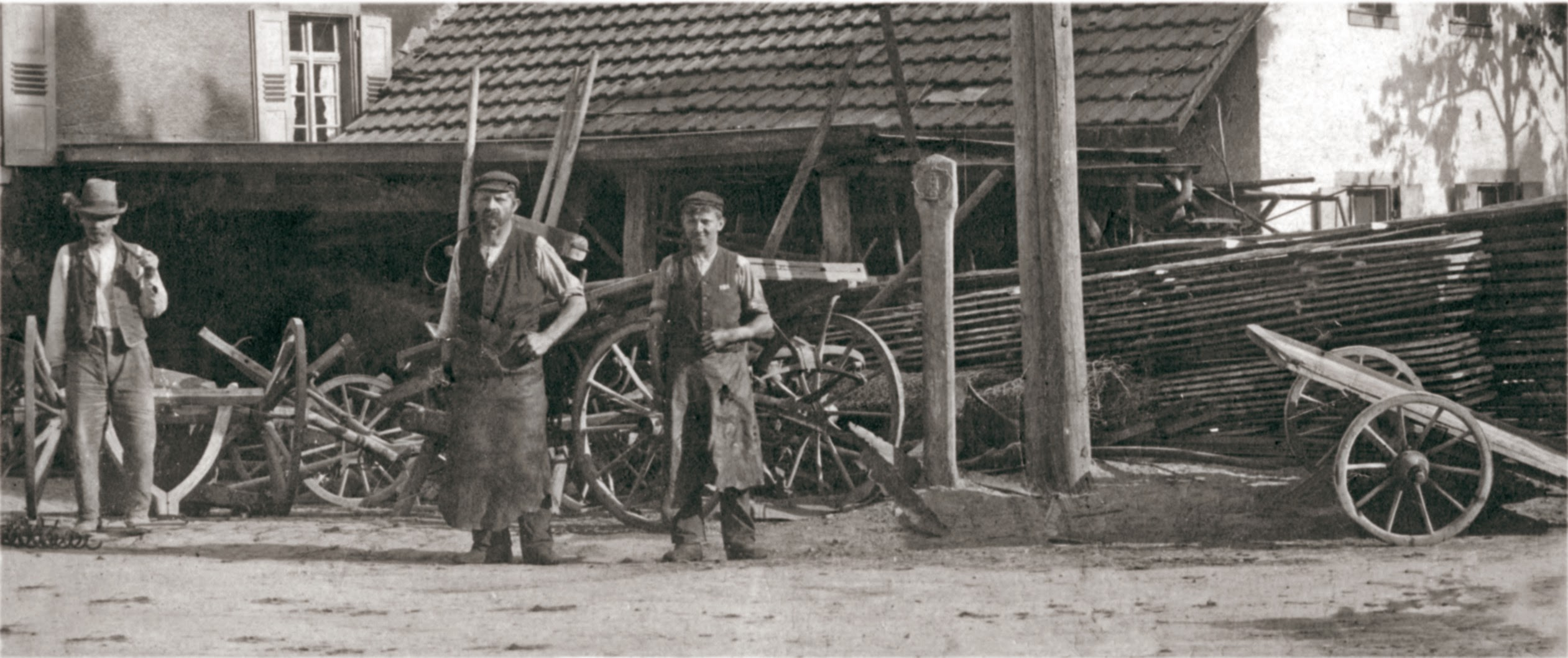 Historisches Foto bei der Alten Schmiede in Mambach